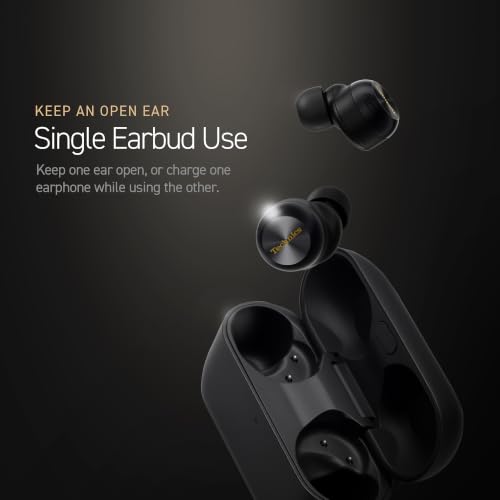 Technics Reference Class Hi-Fi Wireless Ear Buds, Dolby Atmos with Head Tracking, Adaptive Noise Cancelling, 3 Device Multipoint, 10-Hr Battery, Wireless Charging, Improved Fit, EAH-AZ100-K(Black) | Head Tracking, Adaptive Noise-canceling, 3 Device Multip