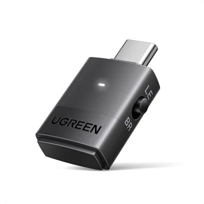 UGREEN USB-C Bluetooth Adapter for PS5 / PC with LE Audio, aptX Adaptive | HD/aptX/SBC, Bluetooth 6.0 Transmitter, Dual Pairing & One-to-Many Broadcast for Wireless Headphones