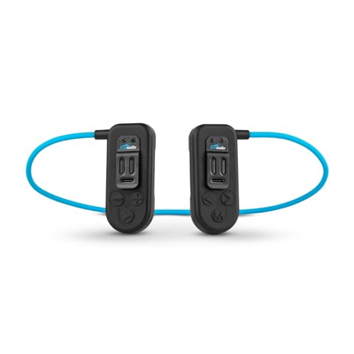 H2O Audio Sonar 2 PRO Waterproof Bone Conduction Headphones for Swimming – Open-Ear Underwater IPX8 Waterproof Headphones - MP3 Player with Playlist+ App for Bluetooth Streaming - 10 Hour Battery Life