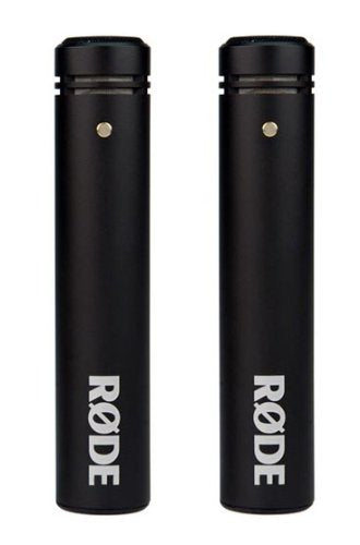 Rode M5 Compact 1/2" Condenser Microphone Matched Pair, XLR | XLR cardioid condenser microphones with WS5 windscreens and RM5 stand mounts for studio, stage and choir