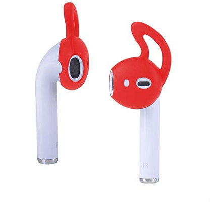 5 Pairs Silicone Ear Tips Compatible for AirPods 1&2 Red - color: Red