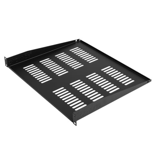 Gator Rackworks Universal Rack Mounting Vented Accessory Shelf, 1U Size - 15" Deep (GRW-SHELFVNT1) - size: 1U Rack Space - Vented