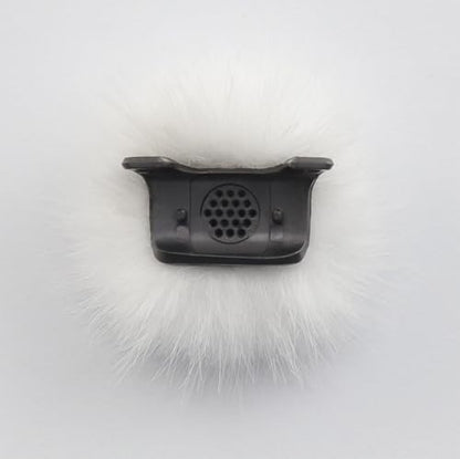 LEFXMOPHY Windscreen for 2024 DJI MIC MINI Wireless Microphone Furry Wind Muff Deadcat Cover - color: 1pc White