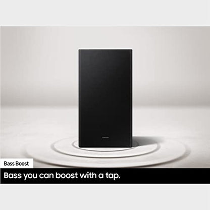 Samsung HW-C450 2.1ch Soundbar w/DTS Virtual X, Subwoofer Included, Bass Boost, Adaptive Sound Lite, Game Mode, Bluetooth, Wireless Surround Sound Compatible - style: HW-C450
