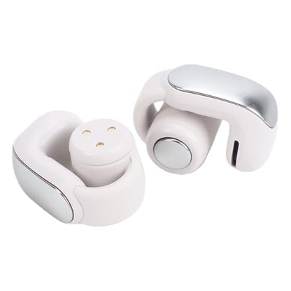 Cryfokt Bluetooth 5.3 Earbuds, Secure Fit Wireless Sports Earbuds IPX5 with Charging Case for Running Sports Meetings (Gray White) - color: Gray White