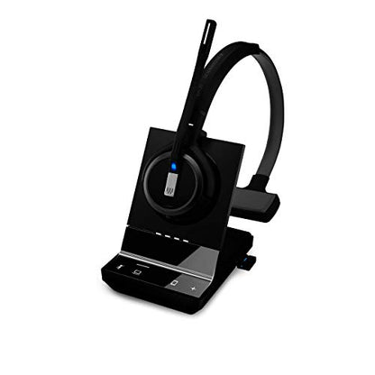 Sennheiser SDW 5034 (507008) - Single-Sided (Monaural) Wireless DECT Headset for Softphone/PC & Mobile Phone Connection Dual Microphone Ultra Noise Cancelling, Black