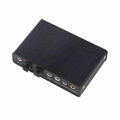 Dioche 5.1 Extern6 Channel USB Sound Card, External Digital Optical SPDIF Audio Adapter for PC & Laptop, Plug and Play, 5.1 Channel with HighEnd Chip for Singing, Music, Games