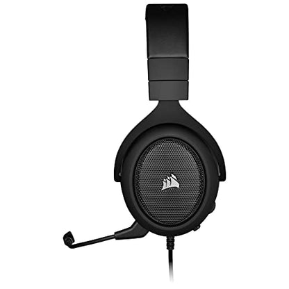 Corsair HS60 PRO - 7.1 Virtual Surround Sound Gaming Headset with USB DAC - Works with PC, Xbox Series X|S, Xbox One, PS5, PS4, and Nintendo Switch - Carbon (CA-9011213-NA)