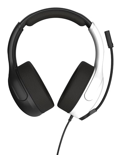 Turtle Beach Airlite Fit Wired Gaming Headset for Nintendo Switch 2, Lite | Also works with Nintendo Switch OLED, Flip-to-Mute Mic, Comfortable Ear Cushions, 40mm Speakers, Lightweight, White & Black - color: White & Black