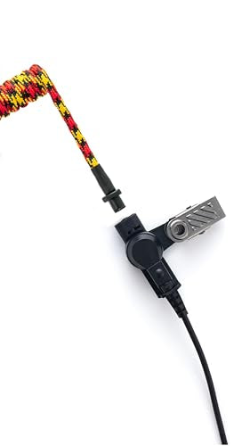 Replacement Braided Nylon Acoustic Coil Tube for Radio in-Ear Earpiece - color: DF/CTB-21