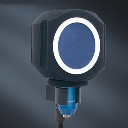 Microphone Windscreen Studio Microphone Noise Isolation Shield Windshield For Mics Soundproof Covers 1PC - color: Silver frame black m