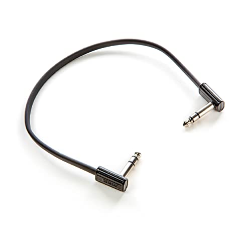 Jim Dunlop, 1/4-Inch Right Angle MXR Ribbon TRS Patch Cable 1 ft|0.3 m (DCISTR1RR) - size: 12 inches