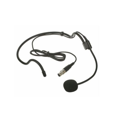 Replacement Headworn Headset Microphone for Phenyx Pro Wireless Bodypack Transmitter, UHF Bodypack Microphone for PTU-71/PTU-7000/PTU-6000, with Mini 3 Pins XLR Connector, Black
