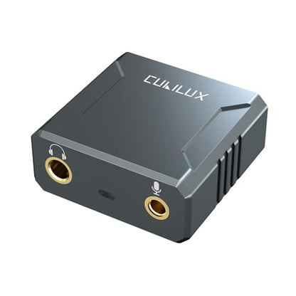 Cubilux HC-4 USB to 4.4mm DAC Headphone Amp, 384KHz/32-bit Hi-Res Portable Balanced DAC with Pentaconn Output & 3.5mm MIC Jack, HiFi Audio Dongle for PC, Laptop, Phone, IEMs & Gaming
