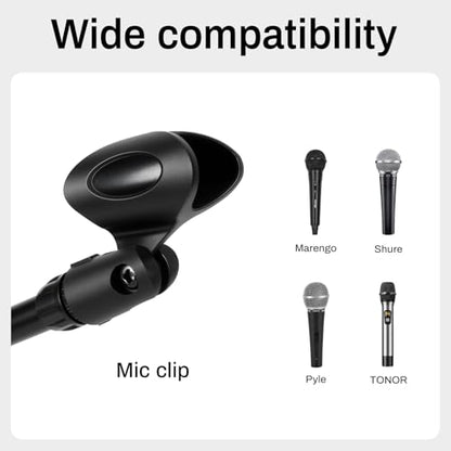 AODSK Adjustable Microphone Stand,Heavy Tripod Base,22-68",Universal Holder - style: Standard Edition