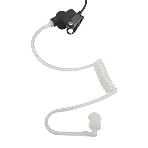 2-Pack Replacement Acoustic Coil Tube for Baofeng Motorola Kenwood Retevis Midland Two Way Radios Walkie Talkie Earpiece Headset Secret Spy Game Earpiece