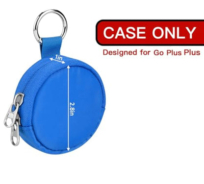 CaSZLUTION Carrying Case Compatible with GO Plus + 2023 | Portable Protective Case with Key Ring & Neck Strap, Nylon Storage Pouch, for GO Plus Plus, Case Only, Blue - color: Blue