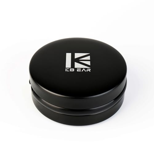 KBEAR BP06 IEMs Case, Portable Aluminum Alloy Earbuds Case, Hard Protective Travel Carrying in Ear Monitors Box for KZ ZS10 PRO, ZS12 PRO 2, ZAR, ZAS, ZA12, Castor, AS16-PRO, Zax, CCZ Melody (Black)