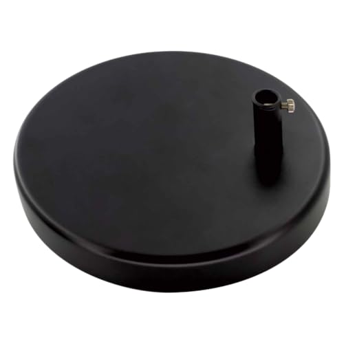 Desk Lamp Base: Round inches Mounting Stand for Desk Lamps,Magnifying Glass with Light,Mic Arm Desk Mount,Swing Arm Desk Lamp,for Home Office,Compatible for lk-1 cl-2 (Black) - color: Black