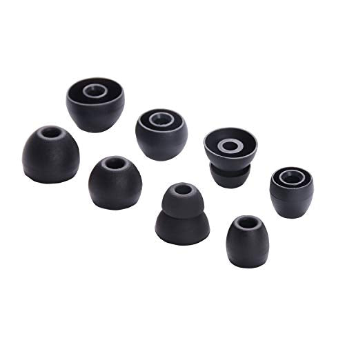 Replacement Eartips Silicone Earbuds Buds Set for Powerbeats Pro Beats Wireless Earphone Headphones,4 Pair (Black) - color: Black