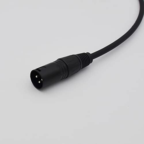 XLR Cable 1ft XLR Male to Female Black Balanced Microphone Cable - 2 Pack - size: 1
