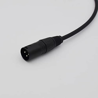 XLR Cable 1ft XLR Male to Female Black Balanced Microphone Cable - 2 Pack - size: 1