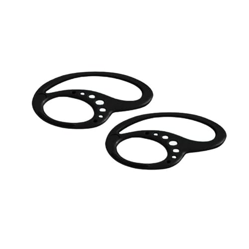 Silicone Earphone Retaining Rings 2 Pack Non Slip Ear Clips for Sports Wireless Earhook Headphones Secure Fit Black White Gray Sky Blue