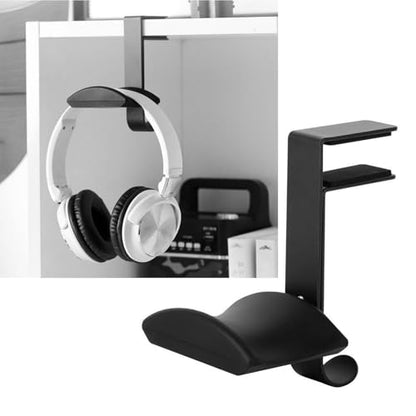 Space Saving Clamp Mount Headphone Holder for Gaming and Office Desks Universals Headsets Stand with Quick Installation