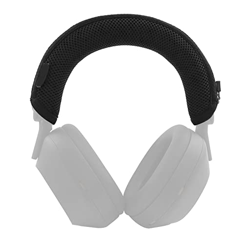 Headband Protector for Sony WH-1000XM5 Wireless Headphones, Headband Cover with Zipper Cushion, White, Cotton - color: WH-1000XM5 headband