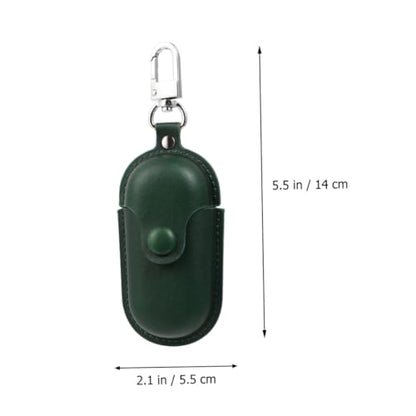 Alipis Waterproof Earphone Case for 3i Model, Scratch-Proof Portable Earbud Holder with Anti-Lost Design, Dark Green Protective Cover for Travel and Camping