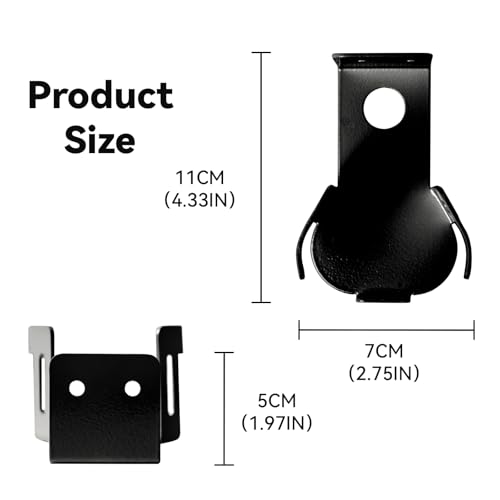 shinar Metal Wall Mount Compatible with Sonos Roam 1/2/SL | Mount Accessory Stand Bracket Compatible with Roam1/2 Roam SL Adjustable Bracket Max. 12 kg (Balck) - color: Balck