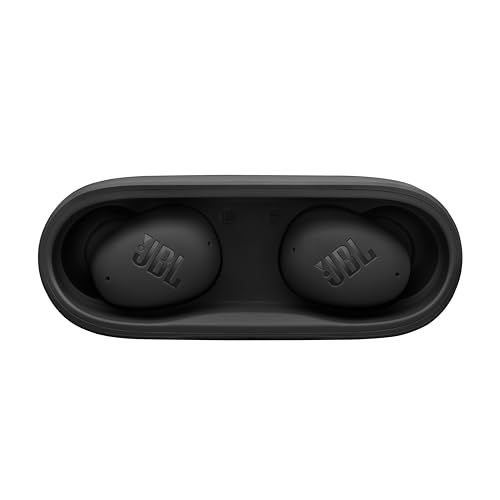 JBL Vibe Buds 2 - Noise Cancelling Earbuds - Black | JBL Pure Bass sound, Active Noise Cancelling with Smart Ambient, 4 mics for crisp, clear calls, Water and dust resistant - color: Black