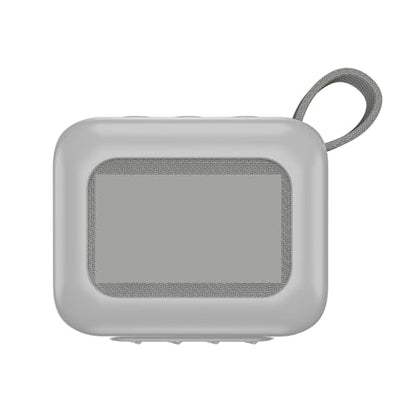 Protective Silicone Case Cover Compatible for JBL GO4 Bluetooth Speaker Travel Carrying Case Sleeve Outdoor Portable Stand Up Skin Cover (White) - color: White