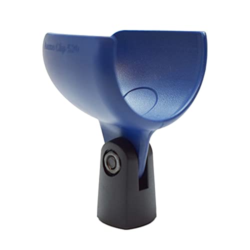 Ammo Clip 520 Bullet Mic Holder Compatible With Shure 520DX Green Bullet, Superlux D112/C and Other Similar Harmonica Microphones (Midnight Blue) - color: Midnight Blue