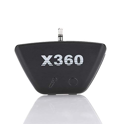 3.5mm Headset Mic Adapter for Xbox 360 Controller Black - color: Black