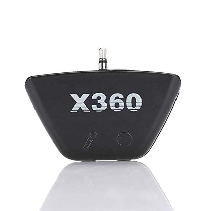 3.5mm Headset Mic Adapter for Xbox 360 Controller Black - color: Black