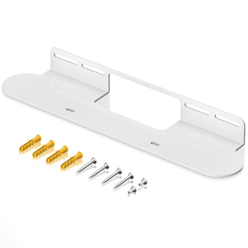 notiela Soundbar Mount for Sonos Beam Wall Mount White - Heavy Duty Wall Bracket Mount for Sonos Beam Gen 1 & Gen 2 Mounting Bracket for Space Saving - color: White