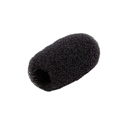 Juvale Headset Microphone Foam Windscreens - Noise Reduction Microphone Windscreens - Wind Muff for Mic Shield & Lapel Mic Covers - Pack of 24, 0.8 in, Black