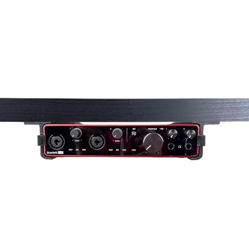 Desk Mount Kit for The Focusrite Scarlett 8i6 (3rd Gen) - Under Desk Mount Brackets, Reversible - Secure Mounting Accessories