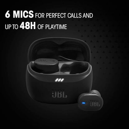 JBL Tune Buds 2 - Noise Cancelling Earbuds - Black | JBL Pure Bass Sound with Spatial Sound, Adaptive noise cancelling with Smart Ambient, Personi-Fi 30 - color: Black