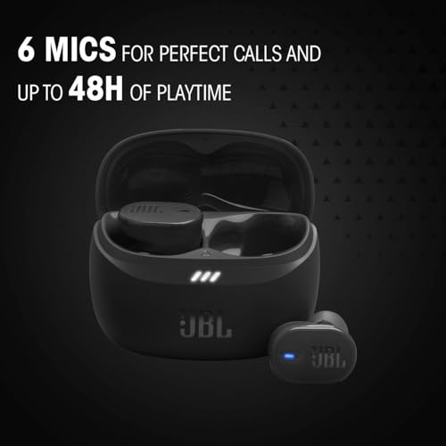 JBL Tune Buds 2 - Noise Cancelling Earbuds - Turquoise | JBL Pure Bass Sound with Spatial Sound, Adaptive noise cancelling with Smart Ambient, Personi-Fi 30 - color: Teal