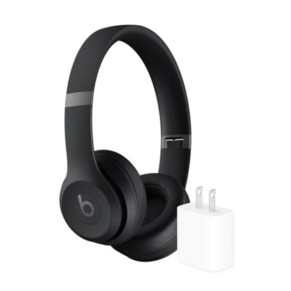 Beats Solo 4 Wireless Headphones with 20W Power Adapter - Matte Black - color: Matte Black, style: With Power Adapter
