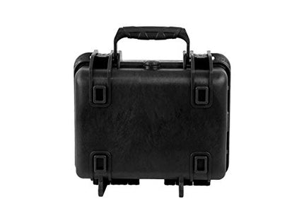Monoprice Weatherproof Hard Case - 12 x 10 x 6 Inches, with Customizable Foam, Shockproof, IP67, Ultraviolet and Impact Resistant Material, Black - Pure Outdoor Collection - color: Black, size: 7 Liter, style: Case