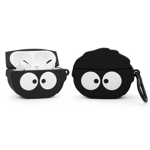 (2Pack+Cleaner Pen) XMBYGY Case for Apple AirPods Pro 2nd/1st Generation Wireless Earbuds with Cleaning Pen Kit, Silicone Cute Charging Case Shockproof Protective Cover for AirPods Pro 1/2 (A+BKelf) - color: A+BKelf