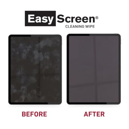 Easy Screen, Premium Screen Cleaning Wipes, Electronics, Touchscreens, and Glasses Cleaner, 50 Individual Packets Per Box, Large 5” x 8” Wipe