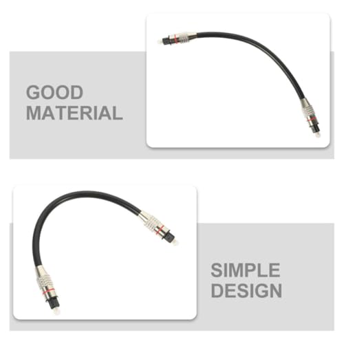 Mikikit Digital Optical Audio Cable with PVC and Pmmc Material 1 Meter Easy to Store and Pressure-Proof Optical Cord for Home Theater System and Audio System for Tv Soundbar