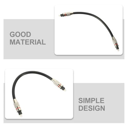 Mikikit Digital Optical Audio Cable with PVC and Pmmc Material 1 Meter Easy to Store and Pressure-Proof Optical Cord for Home Theater System and Audio System for Tv Soundbar