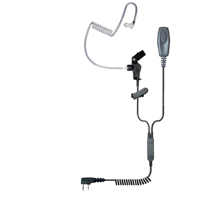 Klein Electronics Patriot Braided Cable 2-Wire Earpiece and Mic, Compatible with Kenwood 2-Pin Two Way Radios, NX-1300 NX-340 TK-3402 TK-2170 TK-3312 TK-3360 TK-2312 NX-P1200 and NX-P1300
