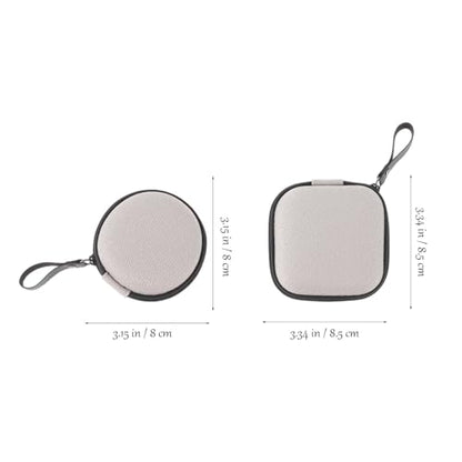 2pcs Eva Earphone Case and Hard Disk Pouch Zipper Storage Bag for Earbuds and Headphones, Portable Protective Organizer for Travel and Daily Use