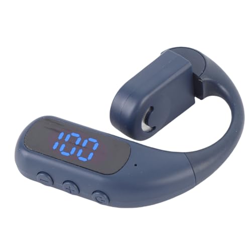 AMONIDA Bluetooth Headset, Single Ear Headset with Earhook Design, Noise Canceling Wireless Handsfree Earpiece for Trucker Driver Business (Blue) - color: Blue